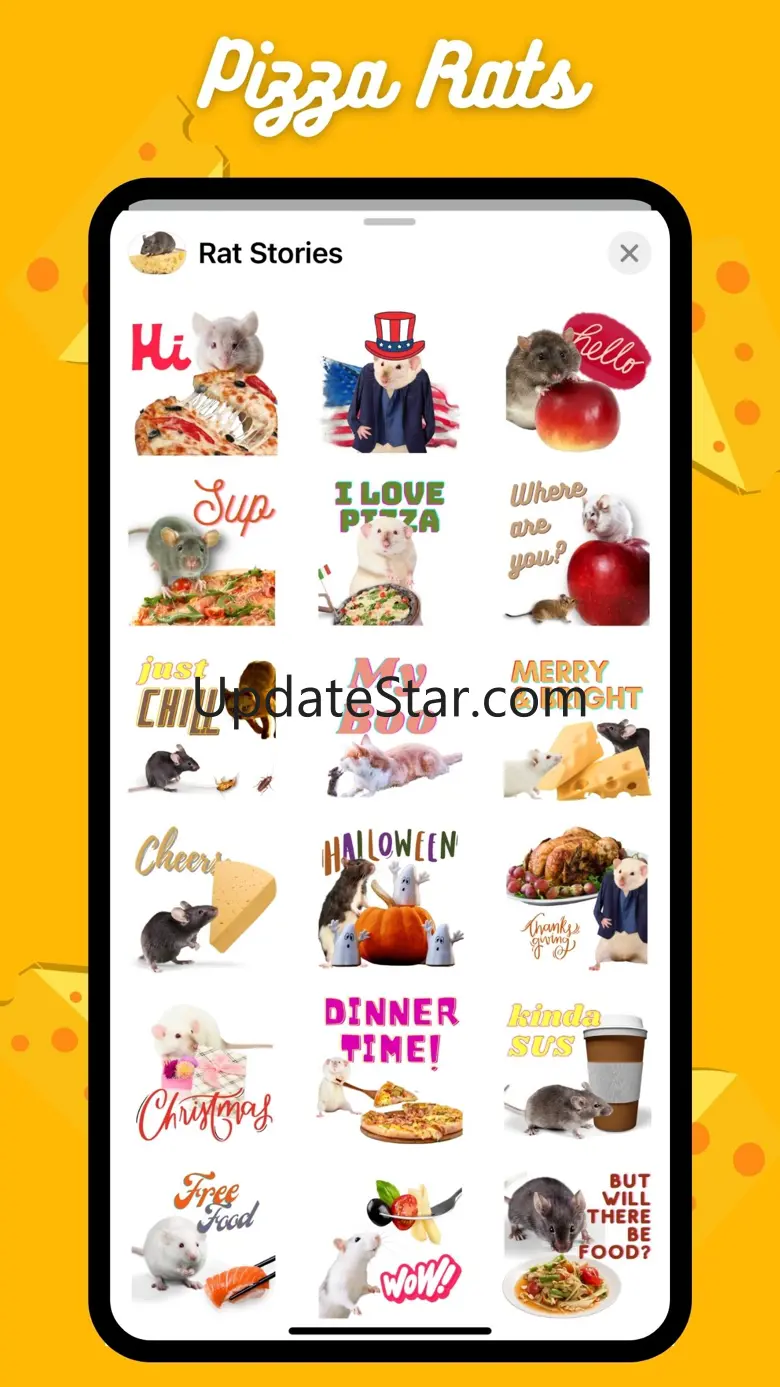 Cheese Rats Funny Stickers 1.0