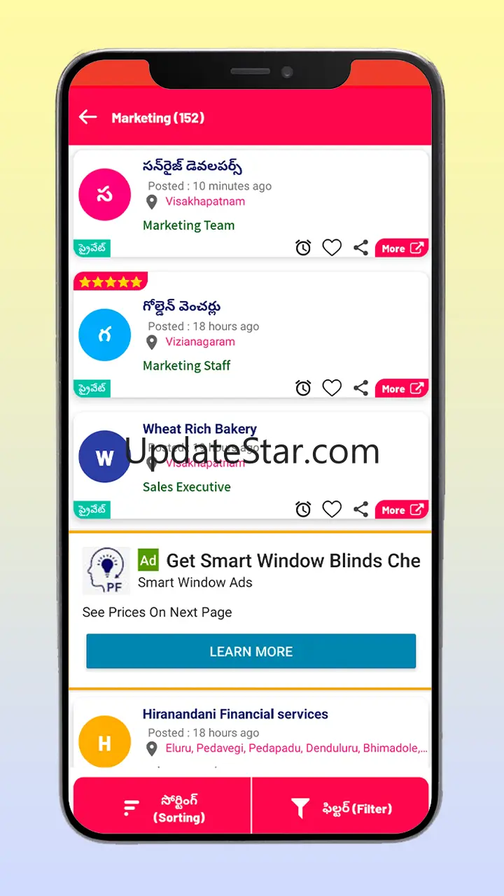 Nithra Jobs Search App Telugu 1.15