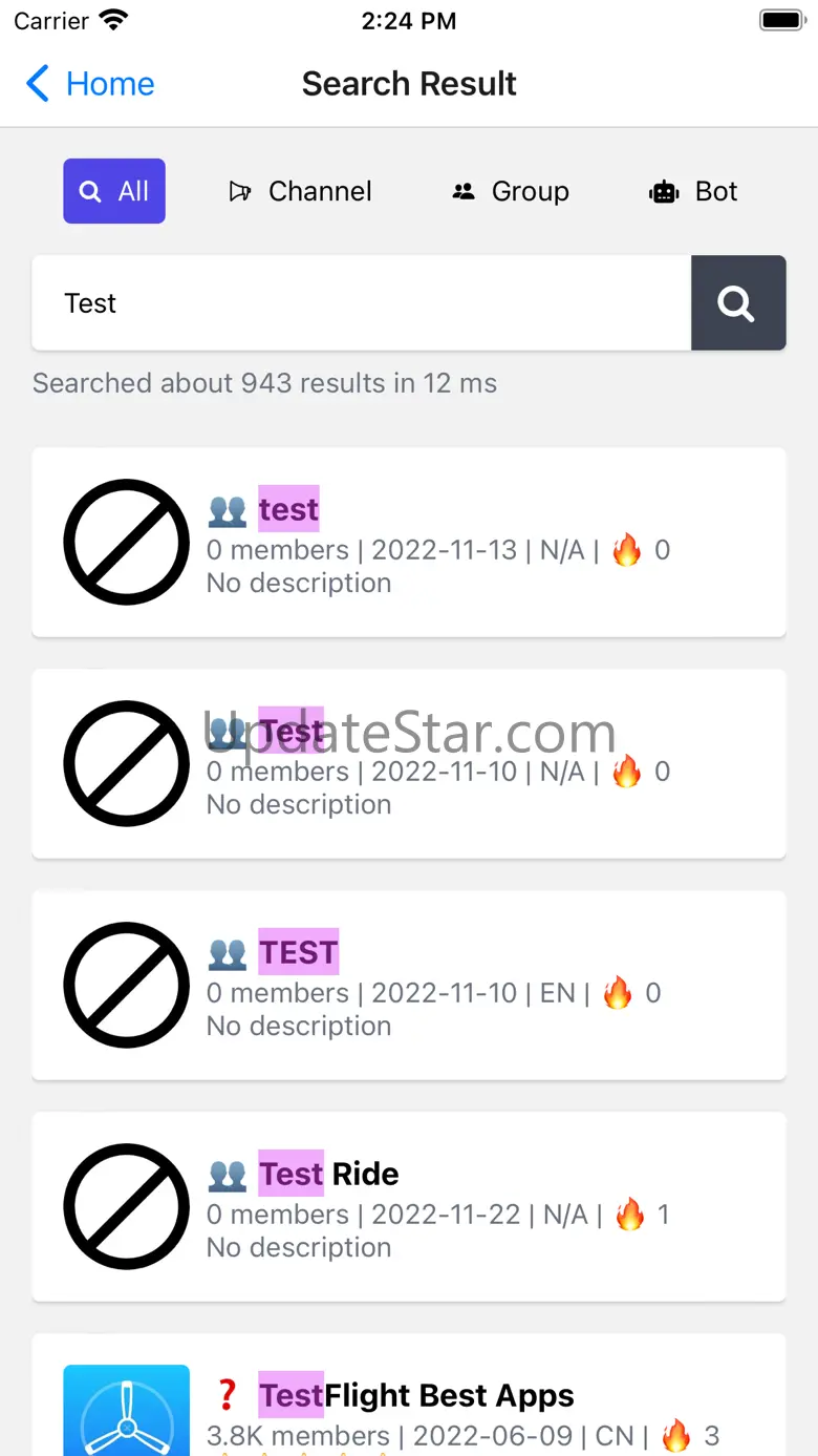 TelSearch - Search for TG 1.0.11
