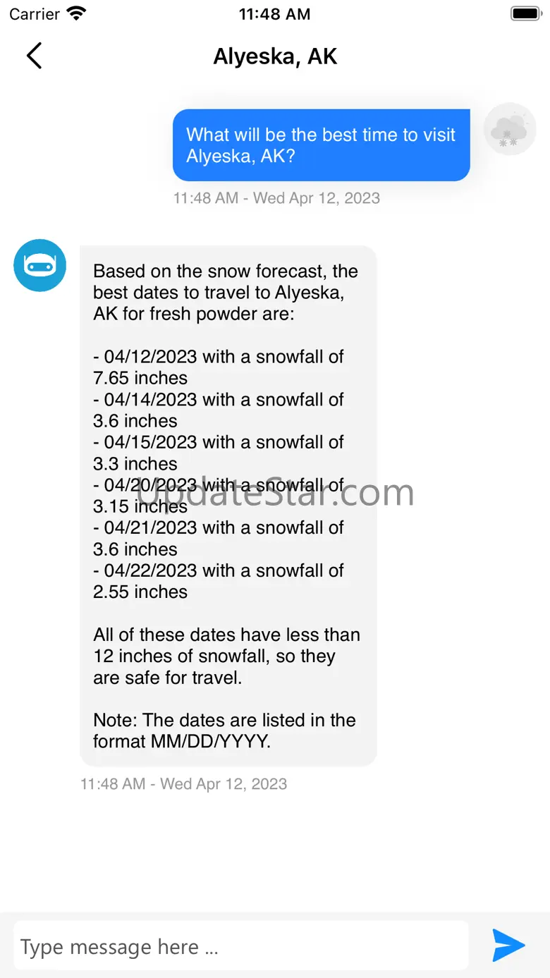 Powder Forecast 2.1