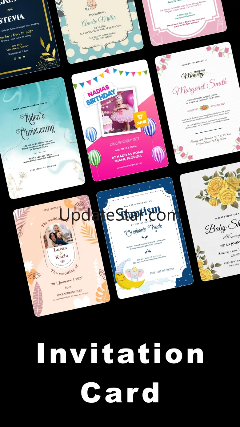 Invitation Maker-RSVP,Greeting 1.8