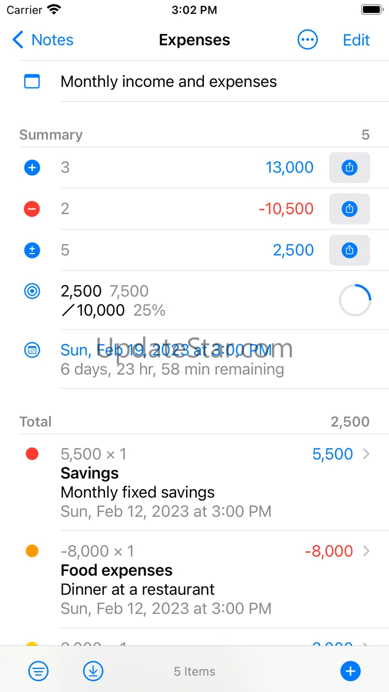 Calculator Notes - Spreadsheet 1.0.2