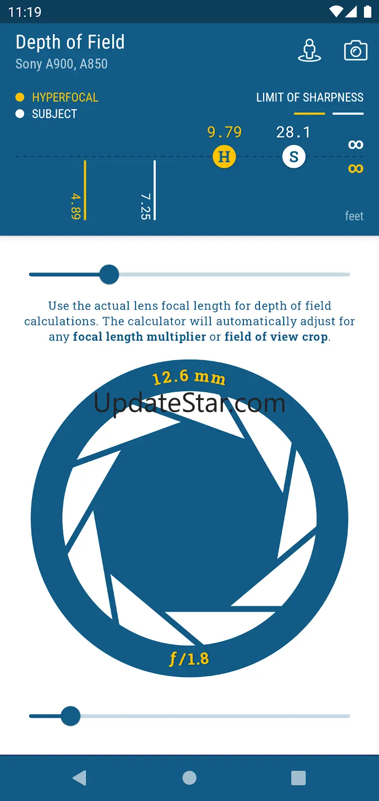 Depth of Field (Hyperfocal) 1.2.0