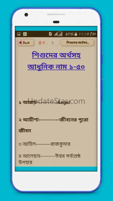 শিশুদের অর্থসহ আধুনিক নাম 2.9