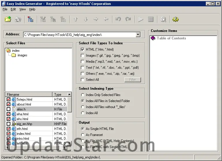 Easy Index Generator 3.0.1