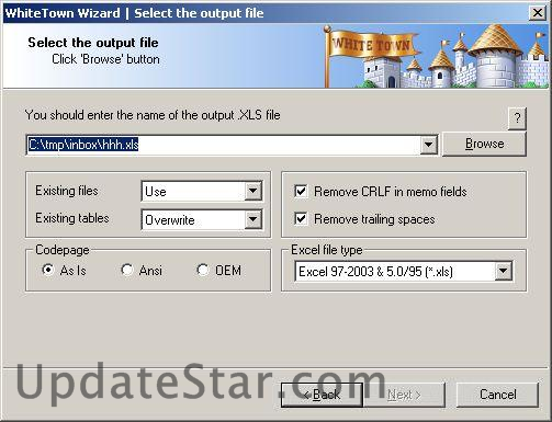 DBF to XLS (Excel) 3.20