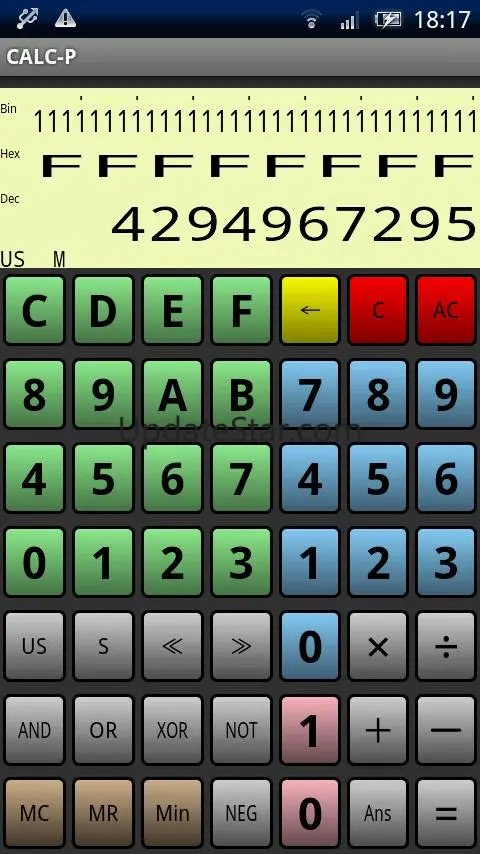 Programmer's calculator CALC-P 1.0.8