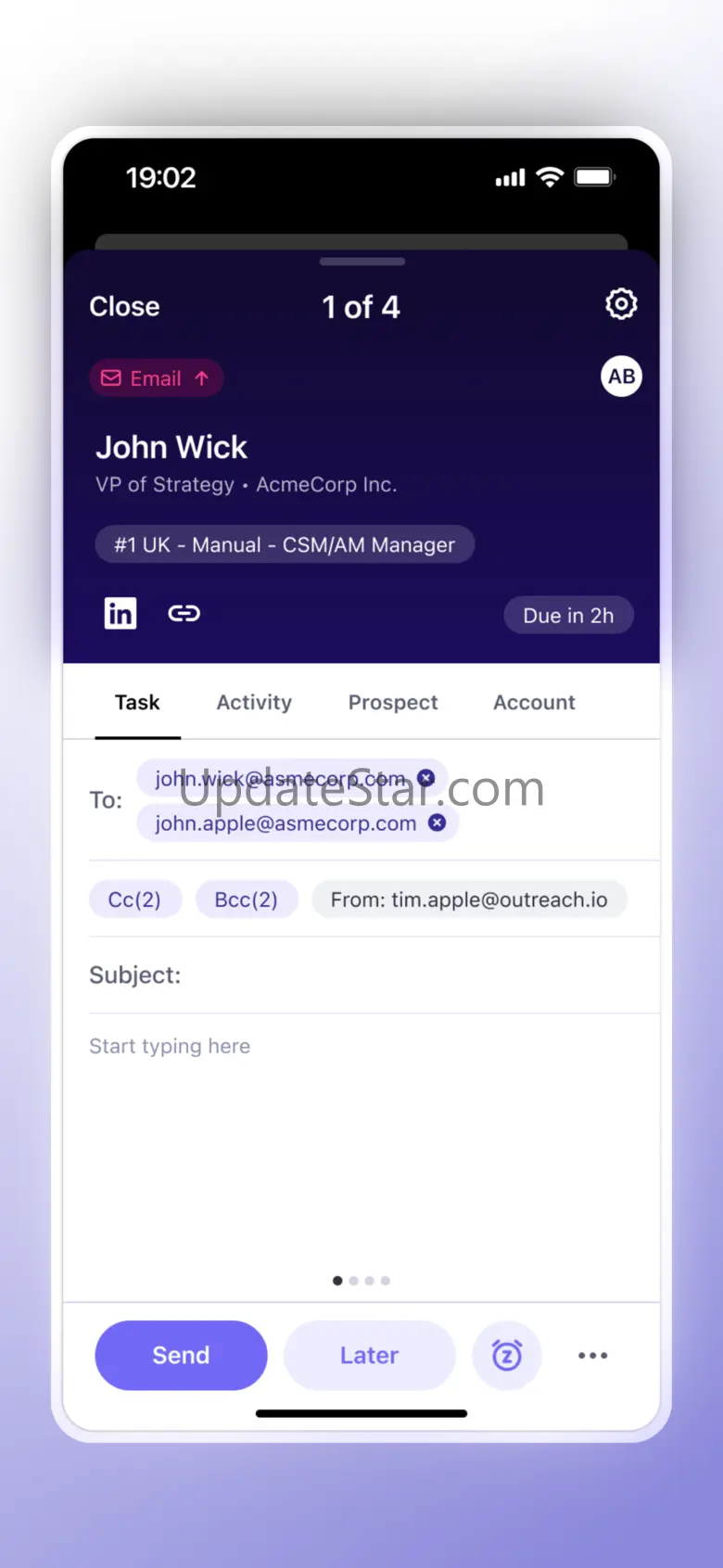 Outreach.io 1.2.0