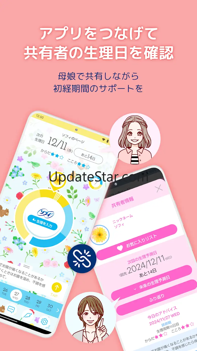 ソフィガール 生理管理アプリ：生理日・生理周期や体調管理 3.3.2