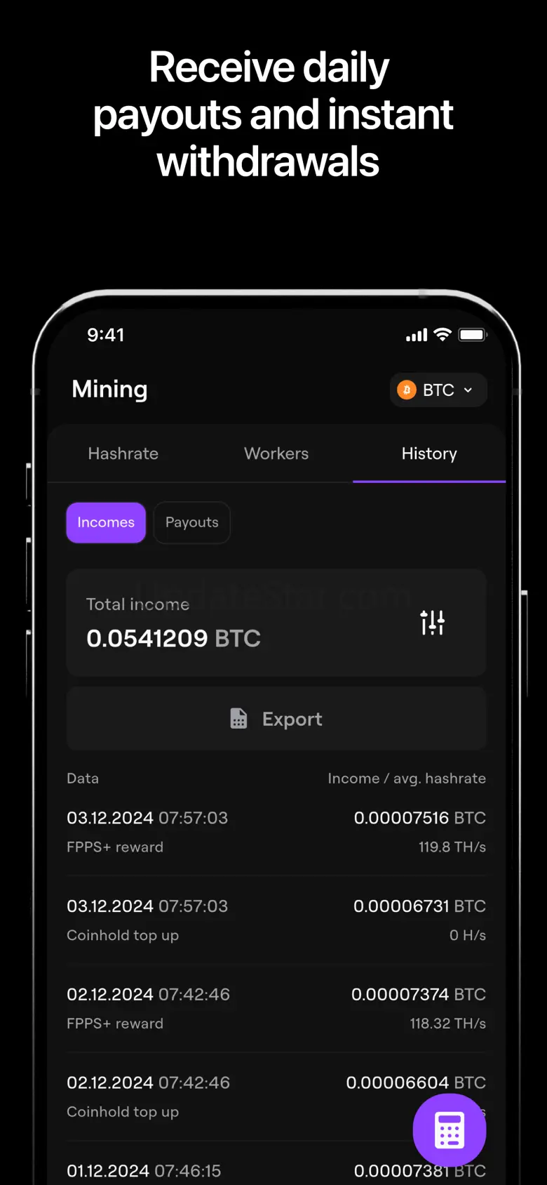 EMCD: Bitcoin & Crypto Mining 1.0.3