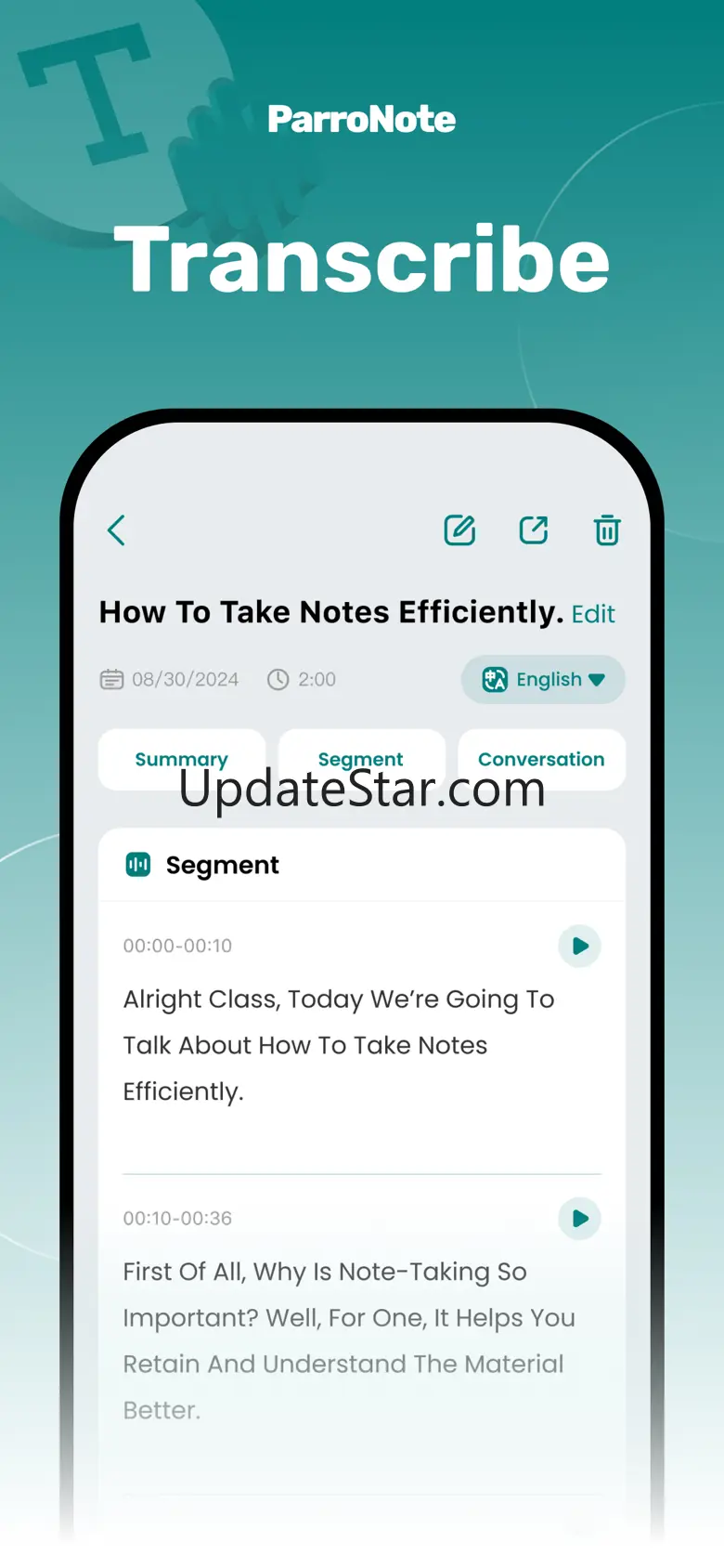 ParroNote AI: Voice to Notes 2.4