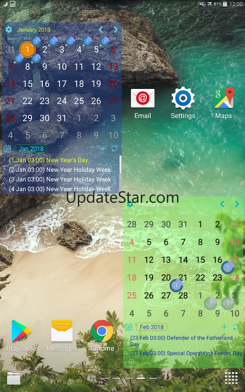 Calendar Widget Month with Age 1.0.38