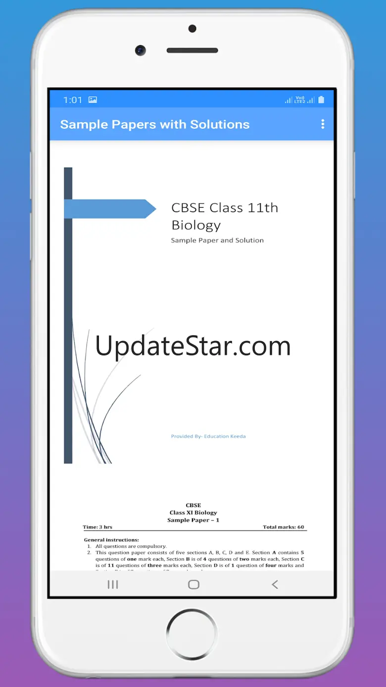 CBSE Class 11 Sample Paper 1.4