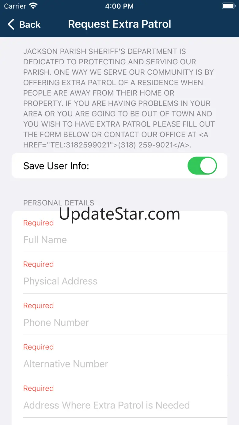Jackson Parish Sheriff, LA 2.0.0