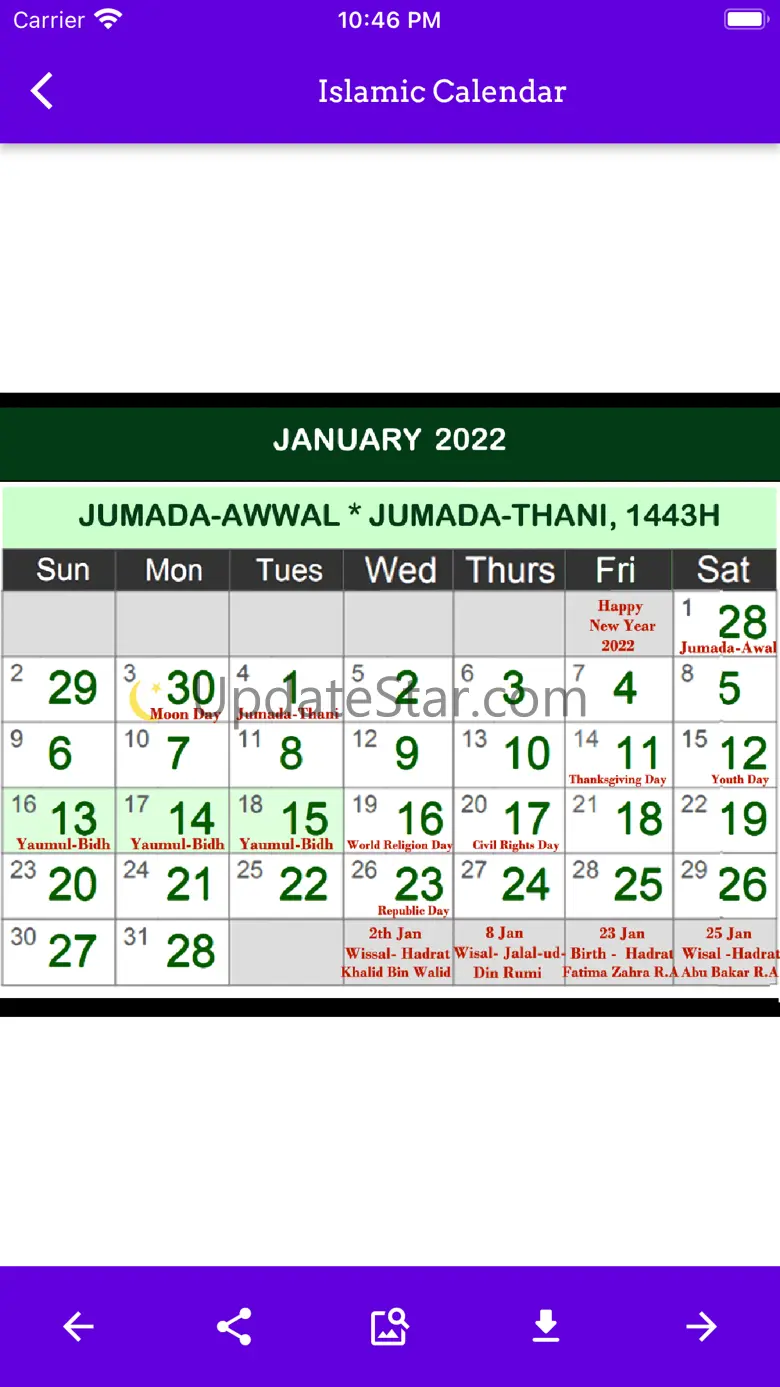 Islamic Calendar 2022 1.0.2