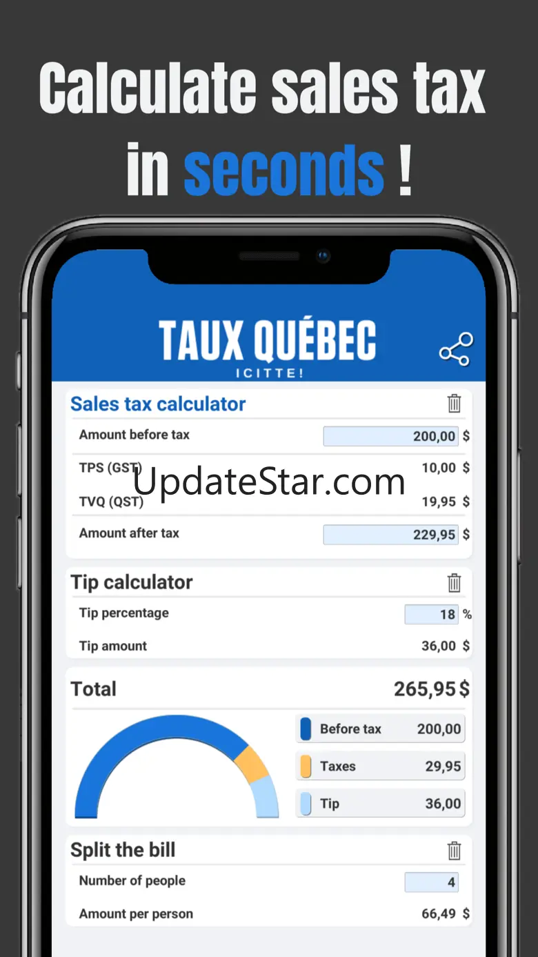 Tax Calculator Quebec GST QST 7.10