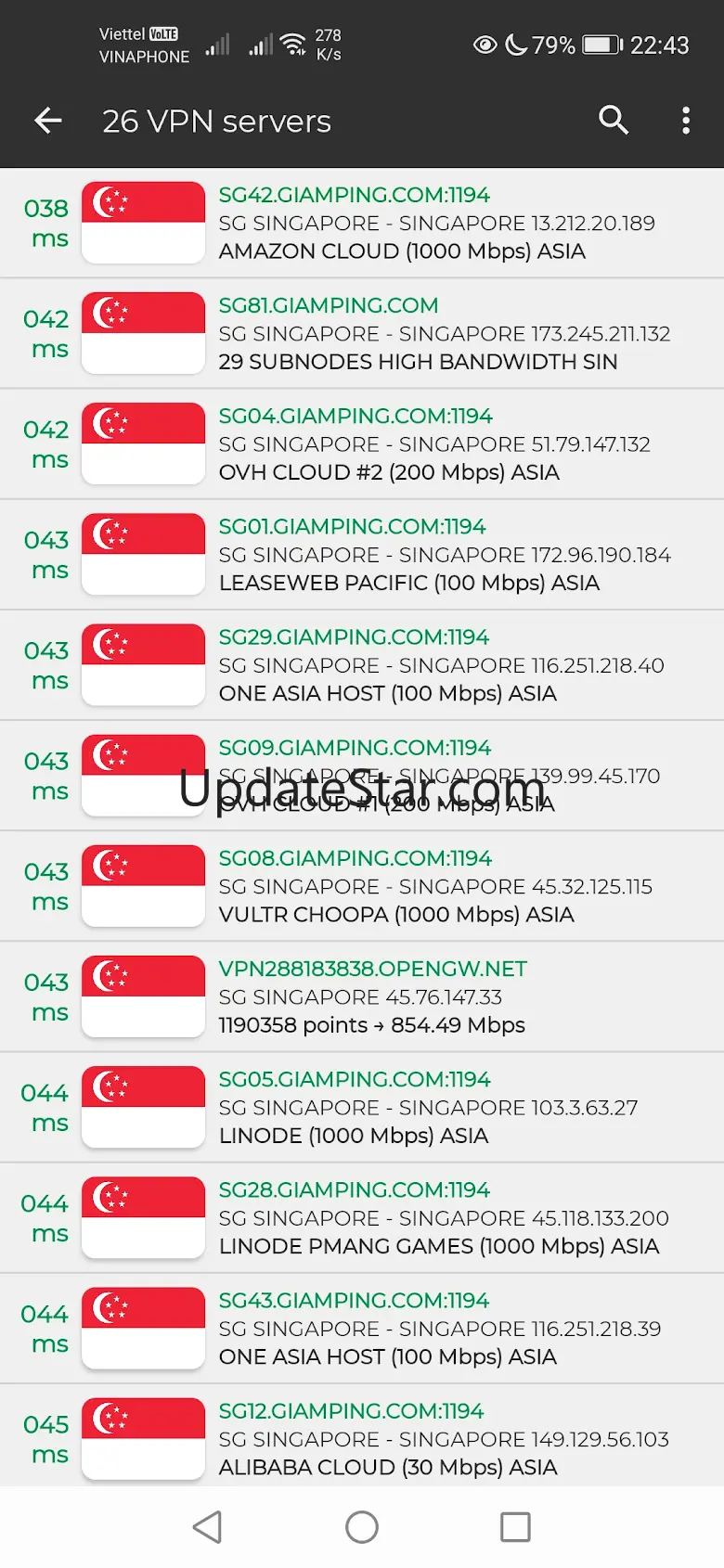 Singapore VPN - SG VPN 1.1.12