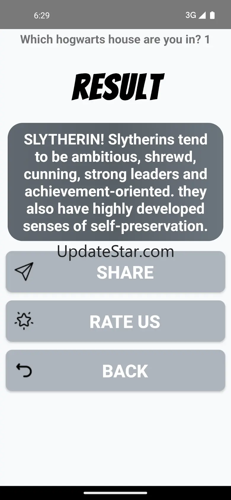 Hogwarts House Quiz 5.0