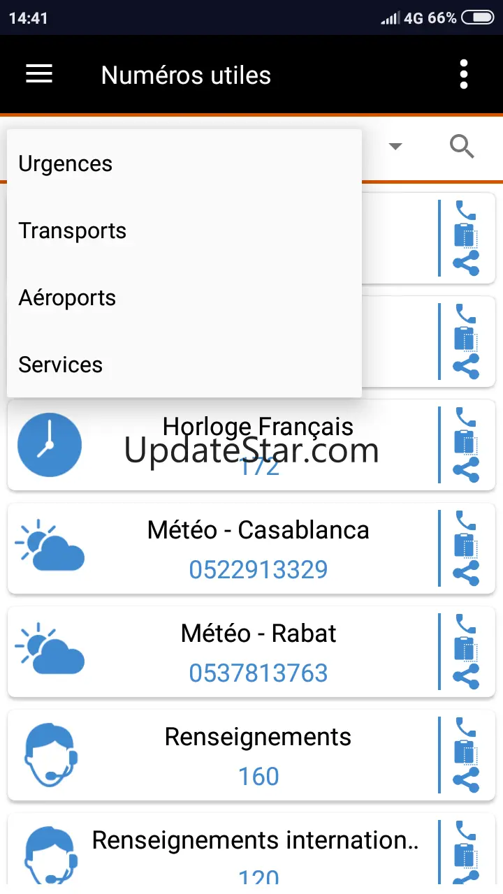 Contacts par Opérateur Maroc 1.4