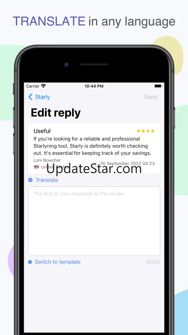 Starly: reviews, reply to apps 1.03