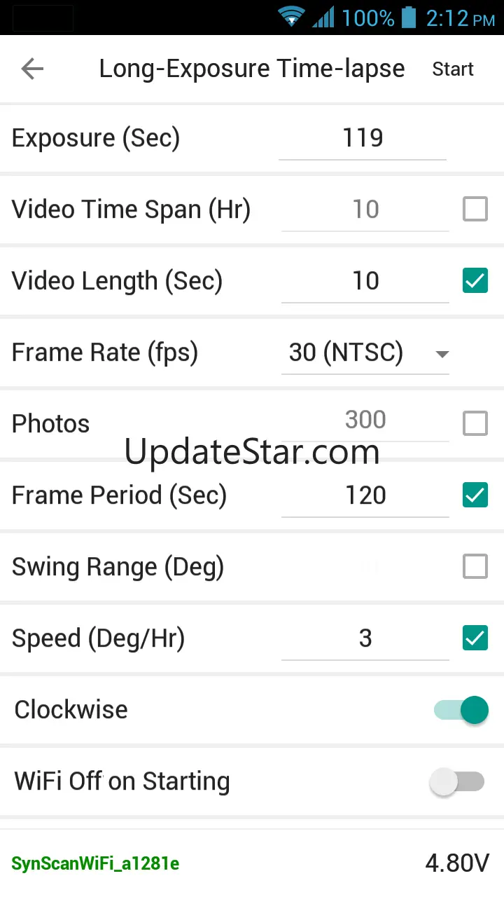 Star Adventurer Console 2.6.2