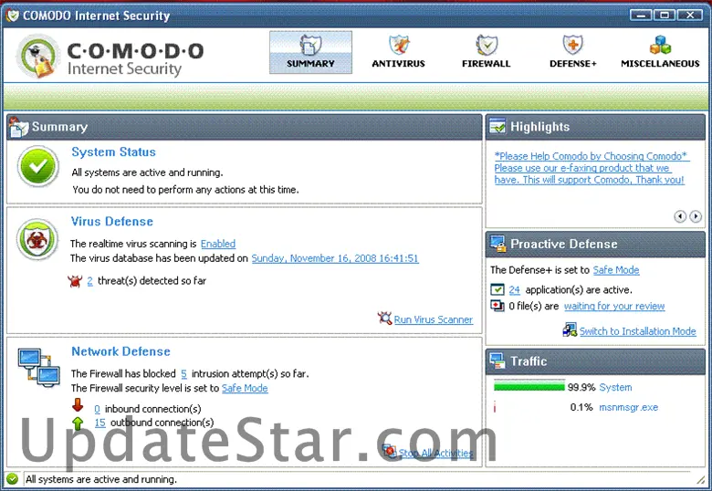 Comodo AntiVirus 12.2.2.8012