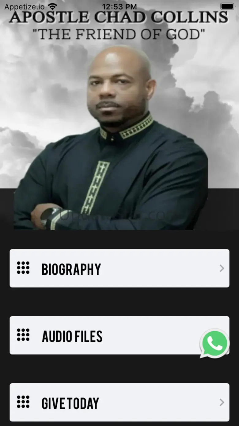 Apostle Chad Collins app 1.0