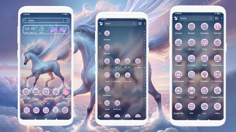 Pink Flying Unicorn Theme 1.1.1
