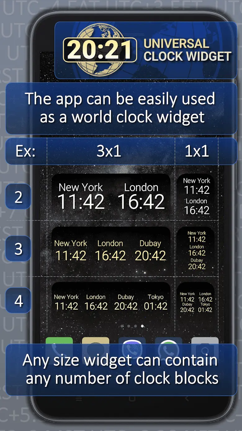 Universal Clock widget 2021 1.10.7