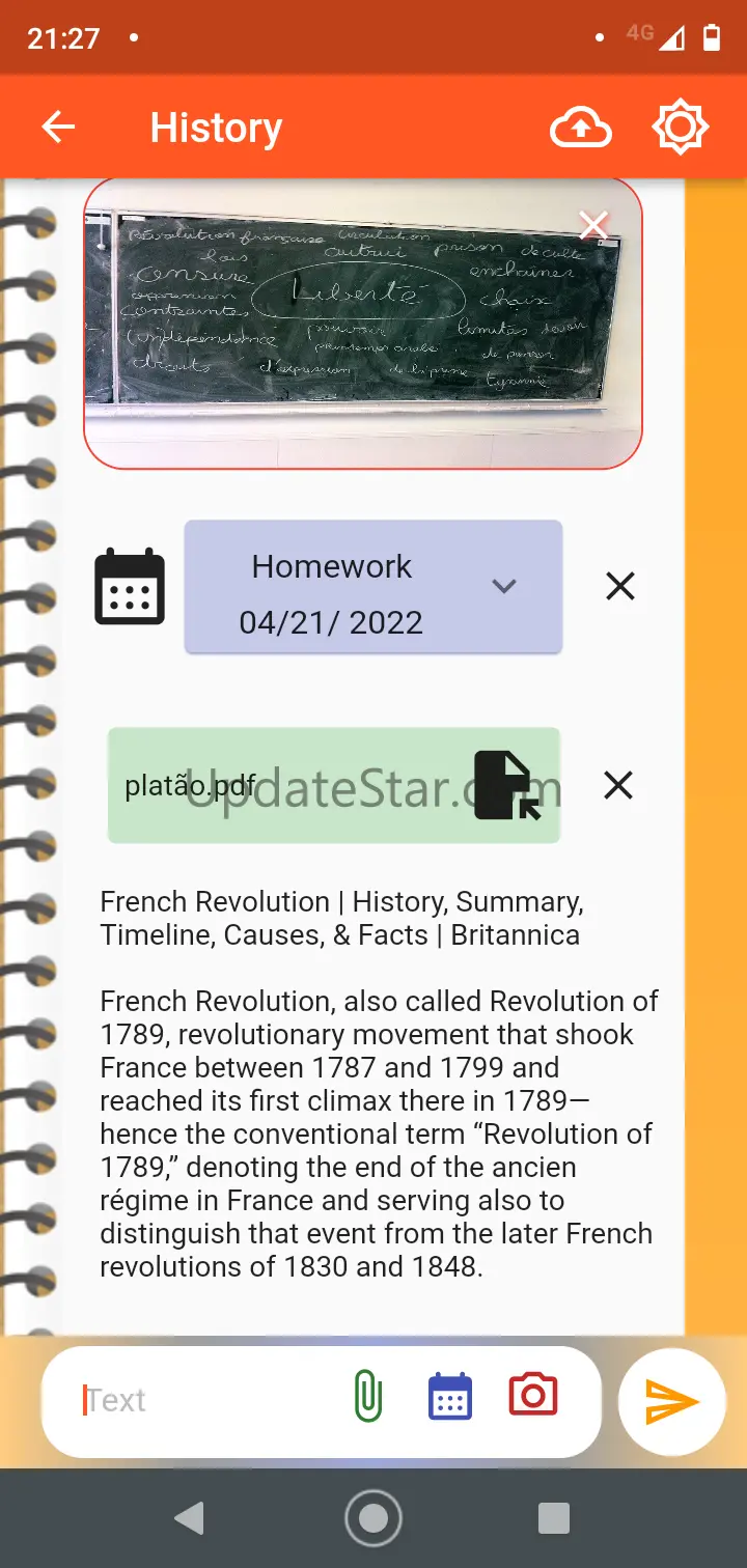 Digital Notebook by subject 8.2