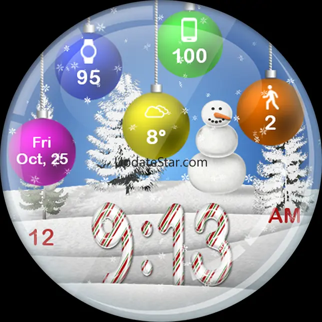 Christmas Snow HD Watch Face 6.2.2