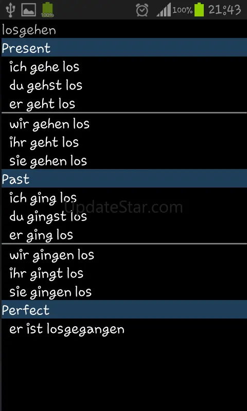 German word trainer Vocabulary 4.1.0.6