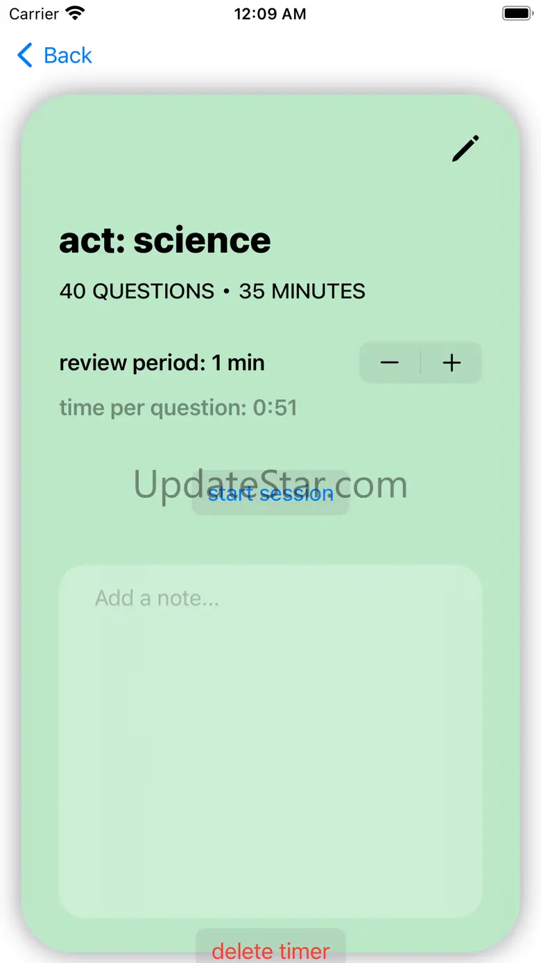 Quizzard - master test timing 1.1