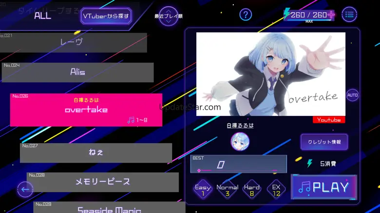 Vbeat -VTuber's rhythm game- 1.6.0