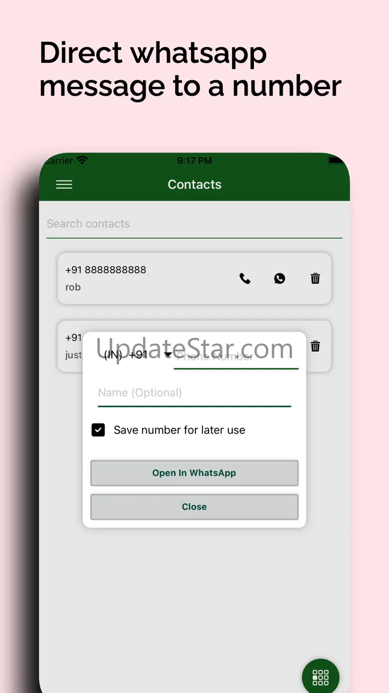 Open in Whatsup, Direct Chat 1.4