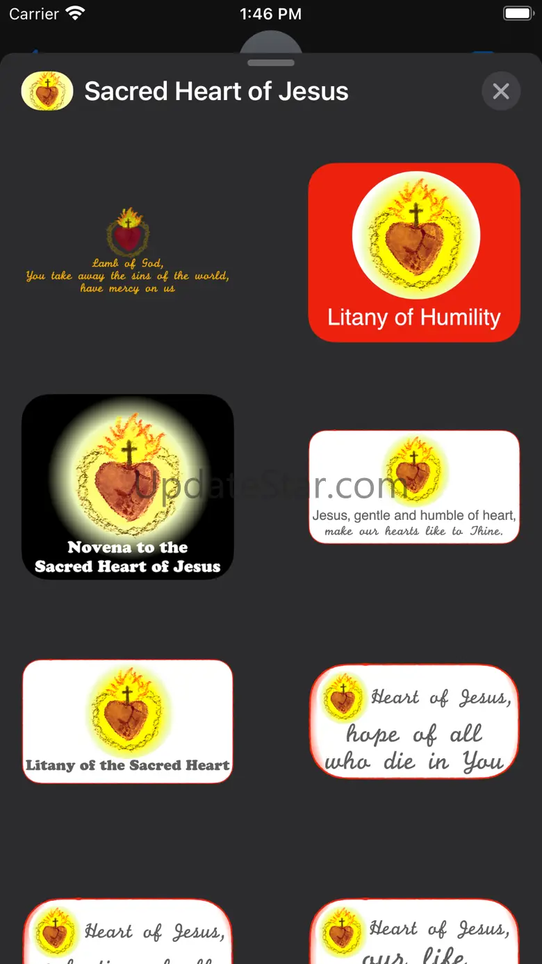 Sacred Heart of Jesus stickers 1.0