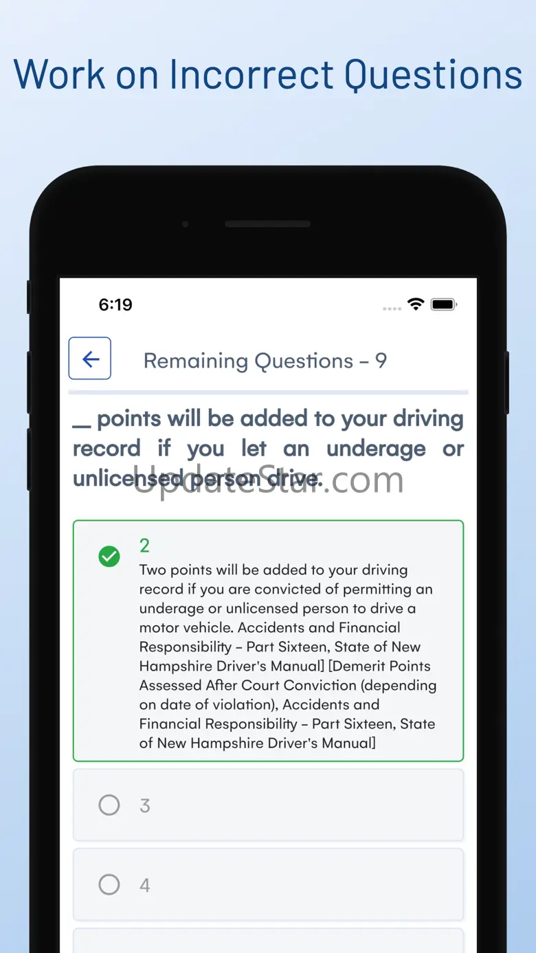 NH DMV Drivers Permit Test 3.0