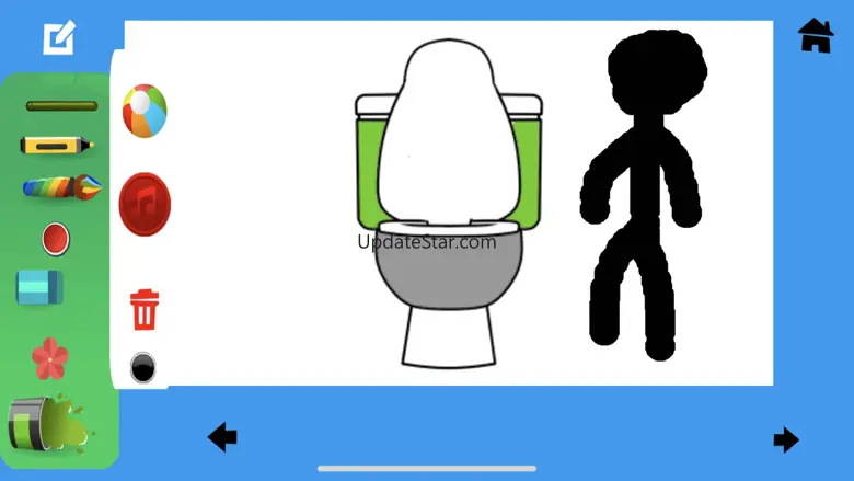Coloring Happy toilet 3
