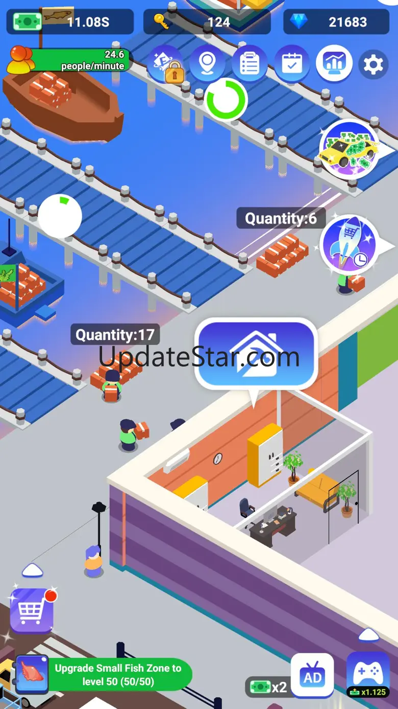 Idle Seafood Market -Tycoon 2.0.1