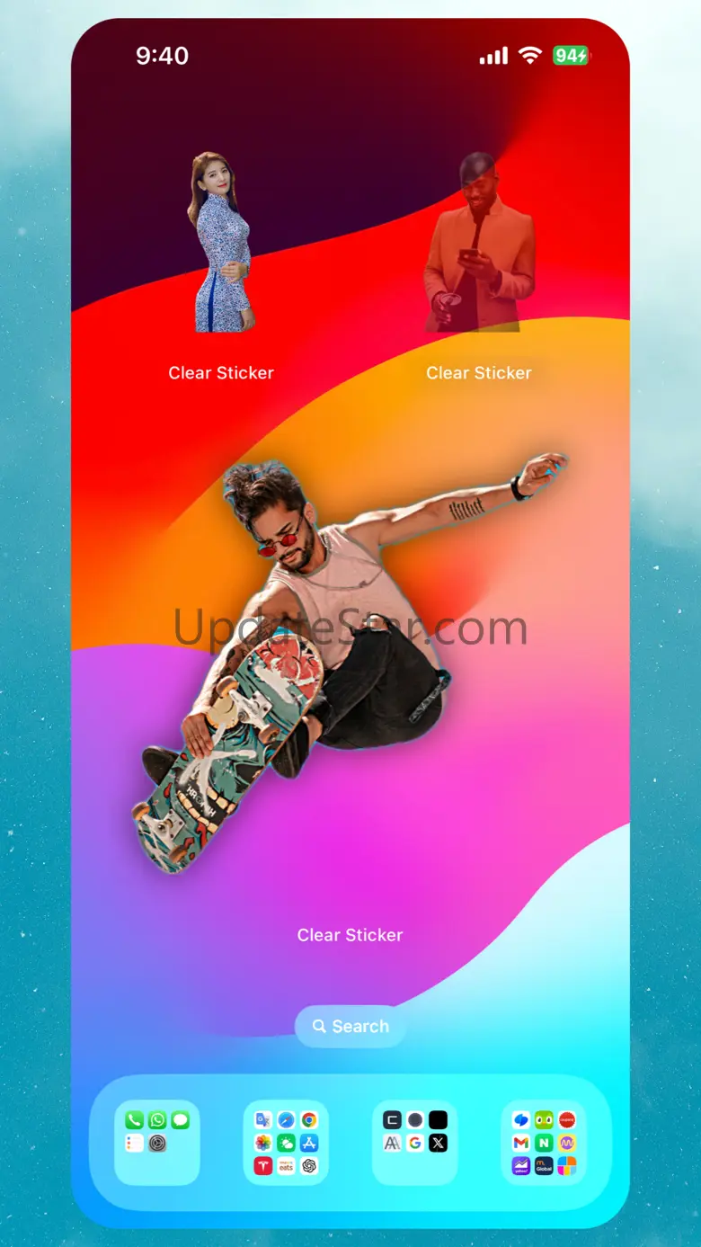 Clear Sticker Widget 1.0