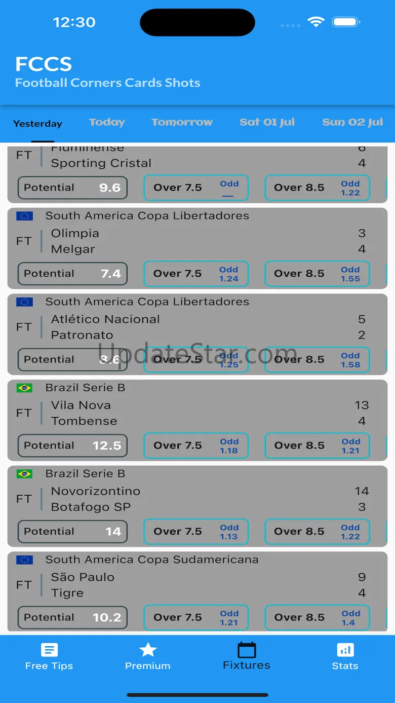 Football Corners Predictions 1.0.0