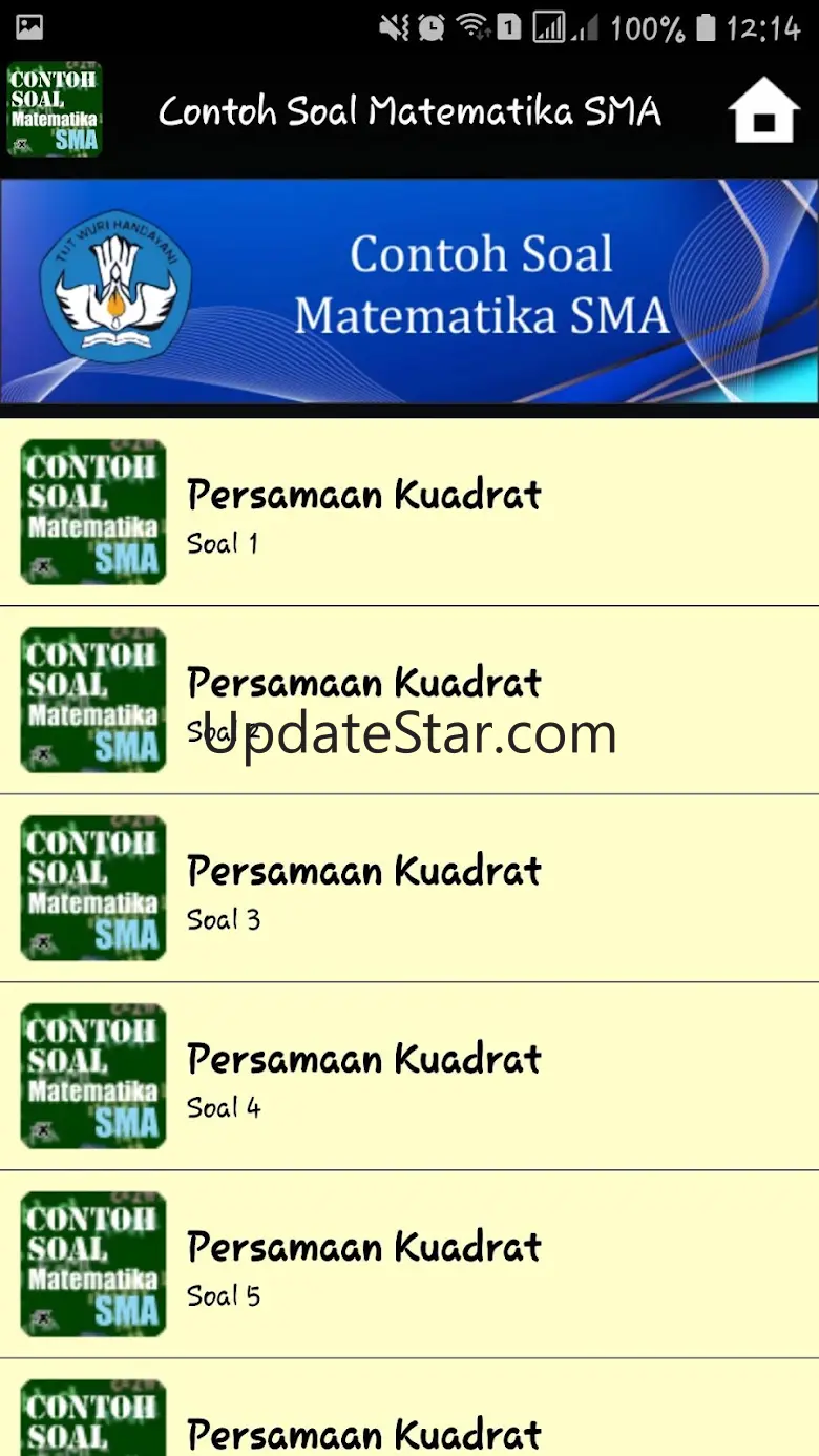 Contoh Soal Matematika SMA 1.0.1