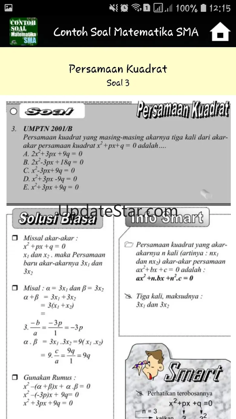 Contoh Soal Matematika SMA 1.0.1