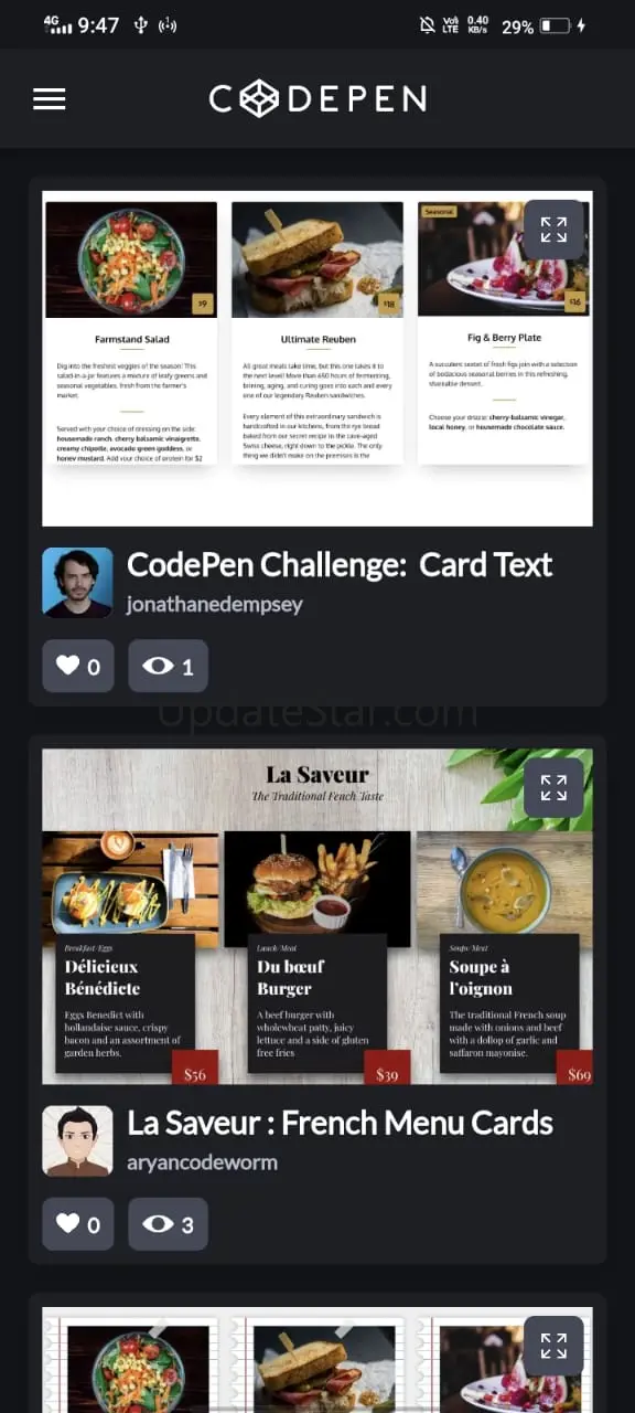 CodePen: Pens & Source Codes 24.10.27
