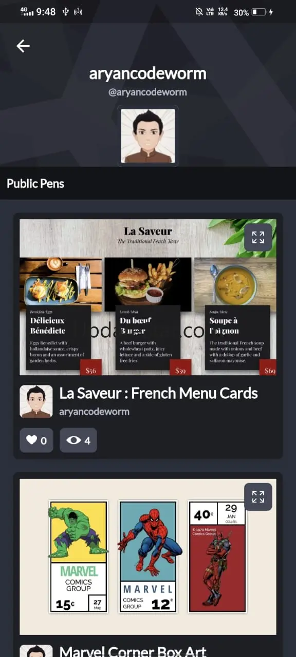CodePen: Pens & Source Codes 24.10.27