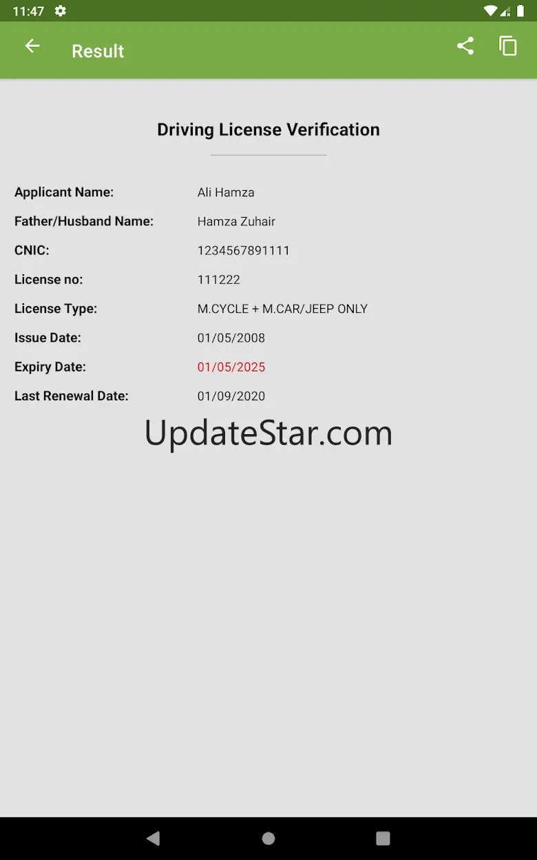 Driving License Scan / Verify 1.0.4