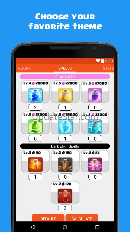 Calculator for Clash of Clans 1.5