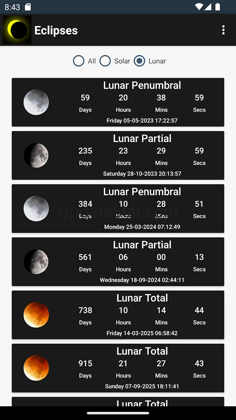 Eclipse Countdown 1.1.0