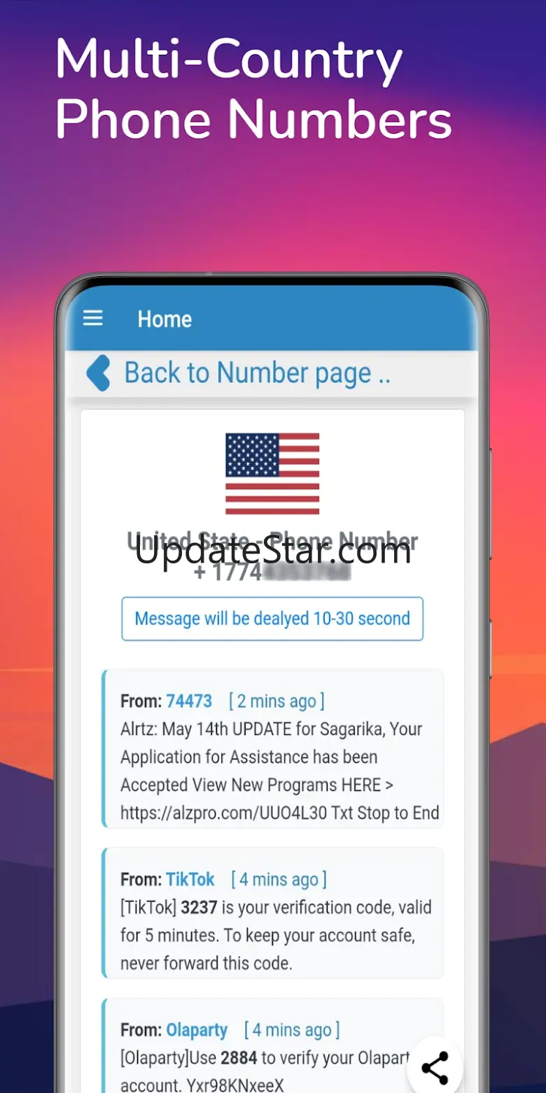 Temp SMS | Receive SMS 1.0.13