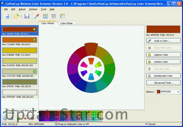 CoffeeCup Website Color Schemer 4.2.130